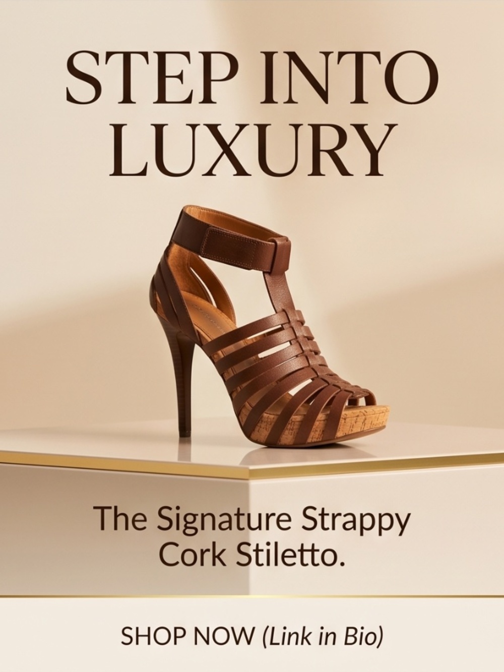My Favorite Brown Gladiator Stiletto